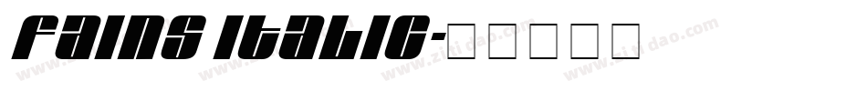 Fains Italic字体转换
